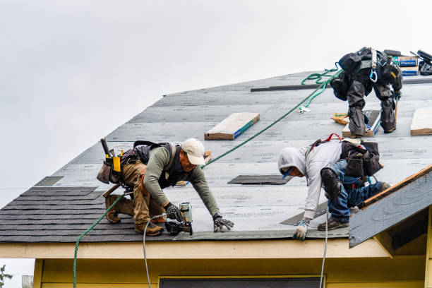 Professional Roofing technician working in Abingdon, IL